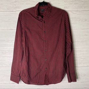 J. Crew checkered button up men’s shirt